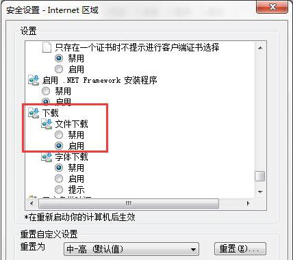 ie浏览器下载不了文件