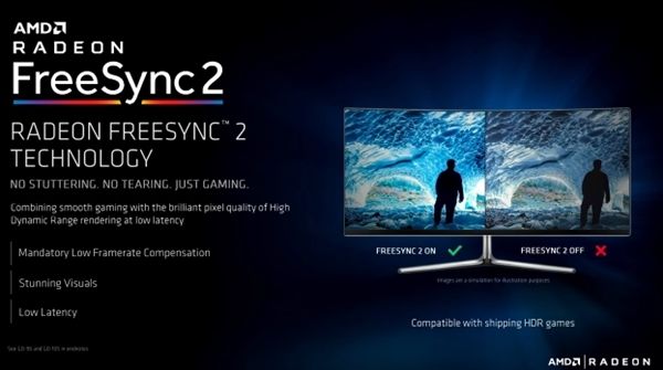 AMD宣布FreeSync 2 HDR